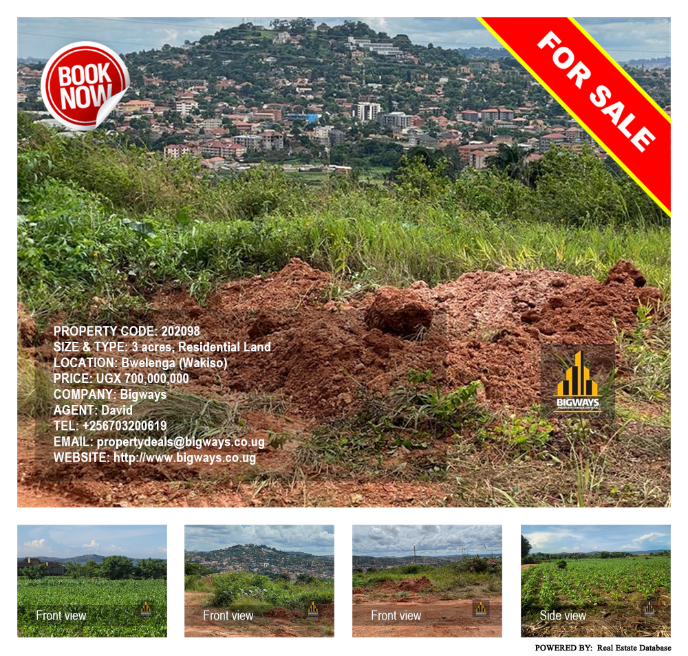 Residential Land  for sale in Bwelenga Wakiso Uganda, code: 202098