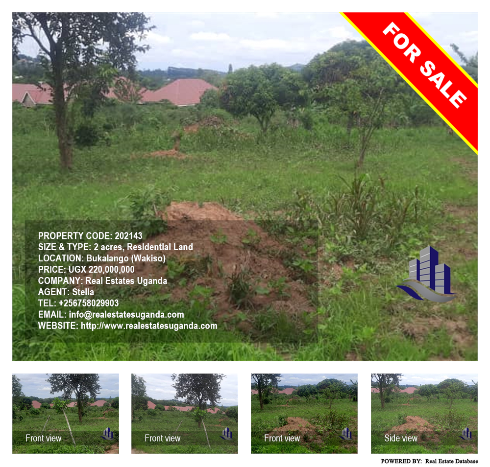 Residential Land  for sale in Bukalango Wakiso Uganda, code: 202143