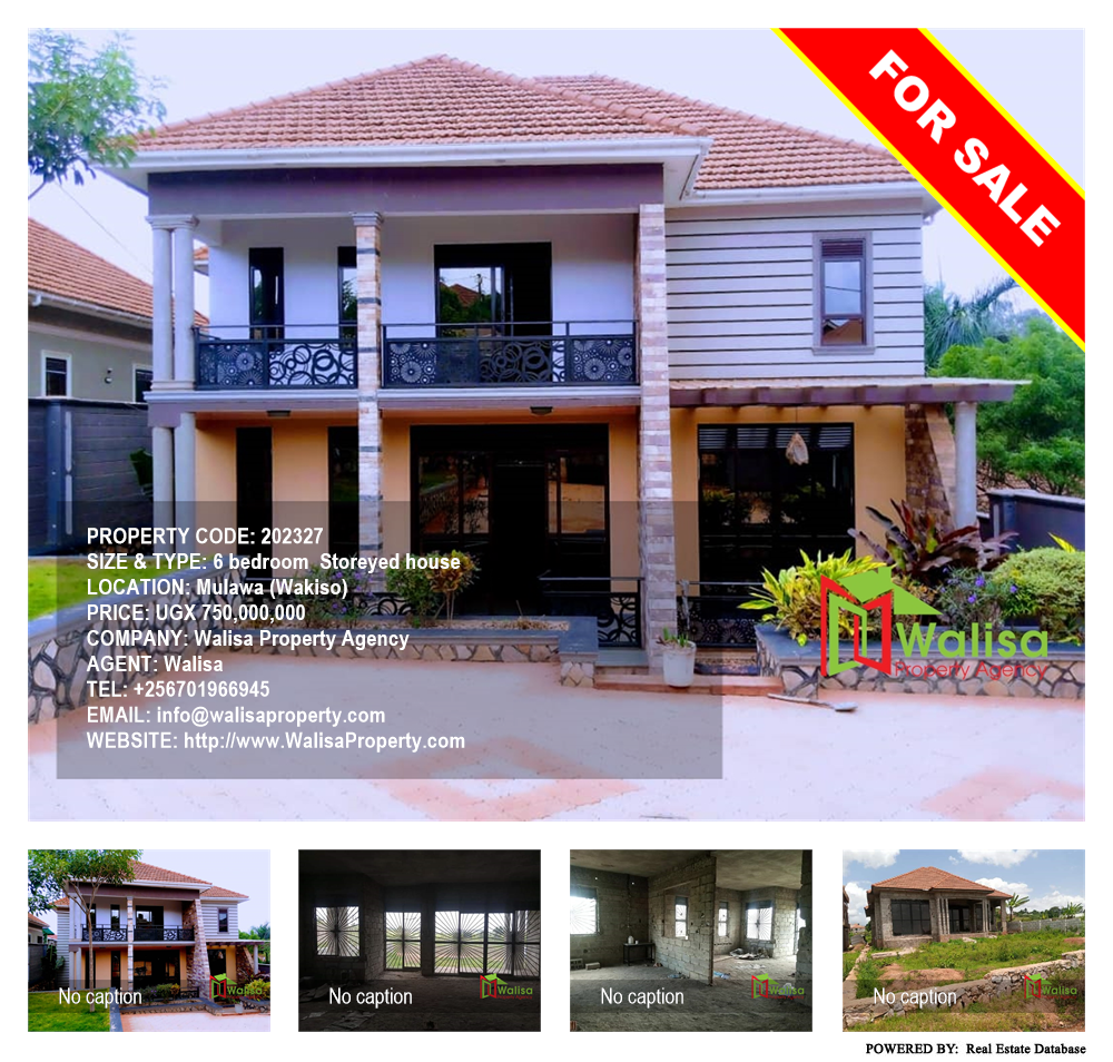 6 bedroom Storeyed house  for sale in Mulawa Wakiso Uganda, code: 202327