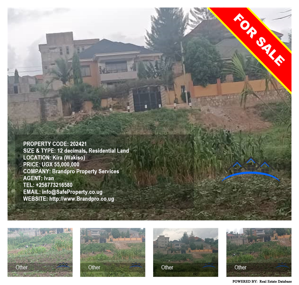 Residential Land  for sale in Kira Wakiso Uganda, code: 202421