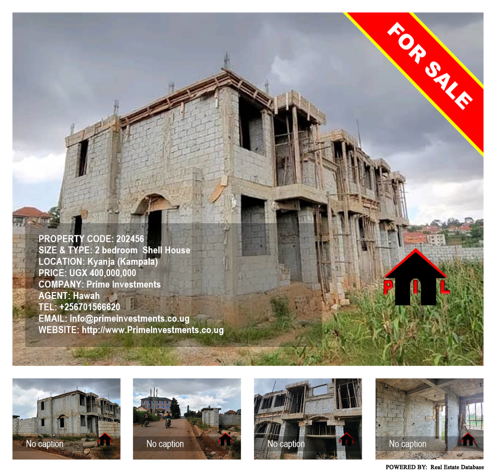 2 bedroom Shell House  for sale in Kyanja Kampala Uganda, code: 202456