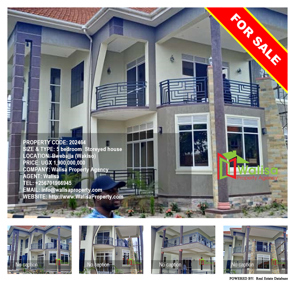 5 bedroom Storeyed house  for sale in Bwebajja Wakiso Uganda, code: 202464