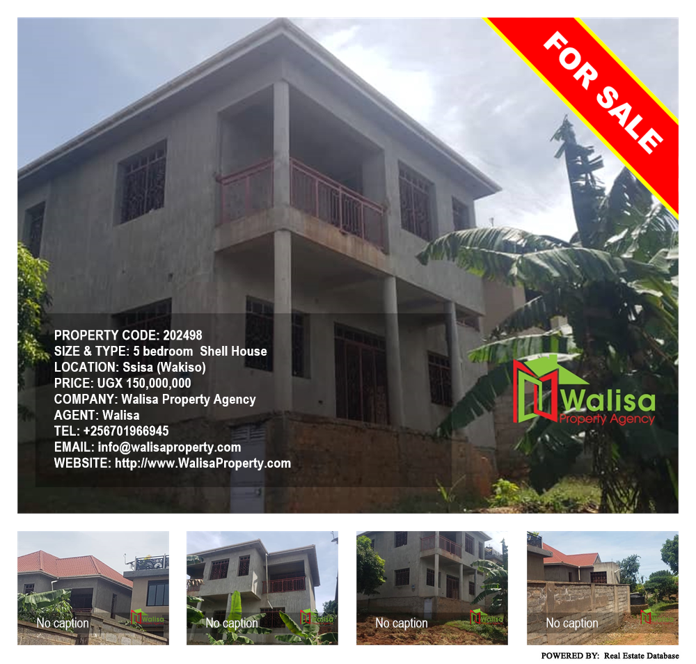5 bedroom Shell House  for sale in Ssisa Wakiso Uganda, code: 202498