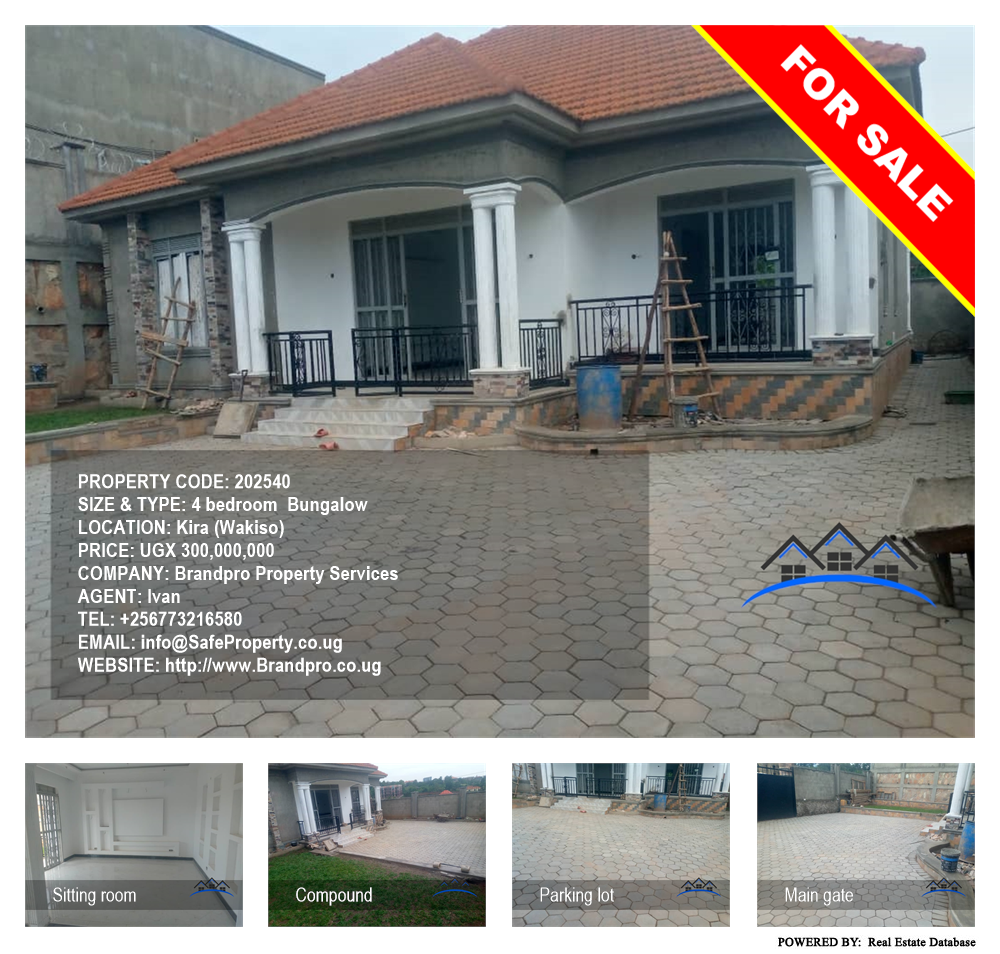 4 bedroom Bungalow  for sale in Kira Wakiso Uganda, code: 202540