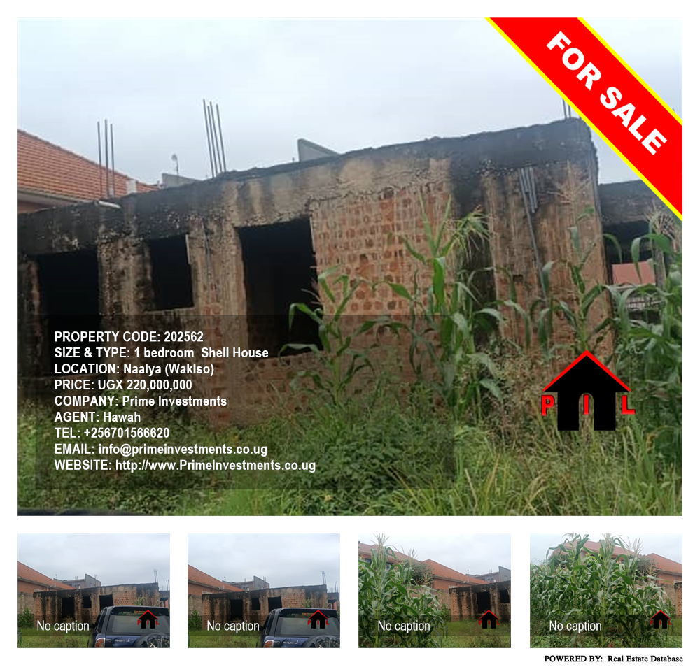 1 bedroom Shell House  for sale in Naalya Wakiso Uganda, code: 202562