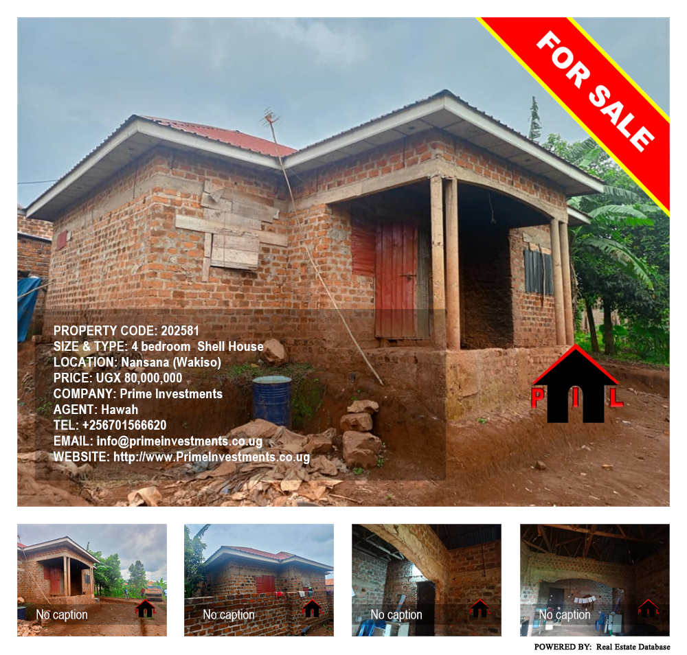 4 bedroom Shell House  for sale in Nansana Wakiso Uganda, code: 202581