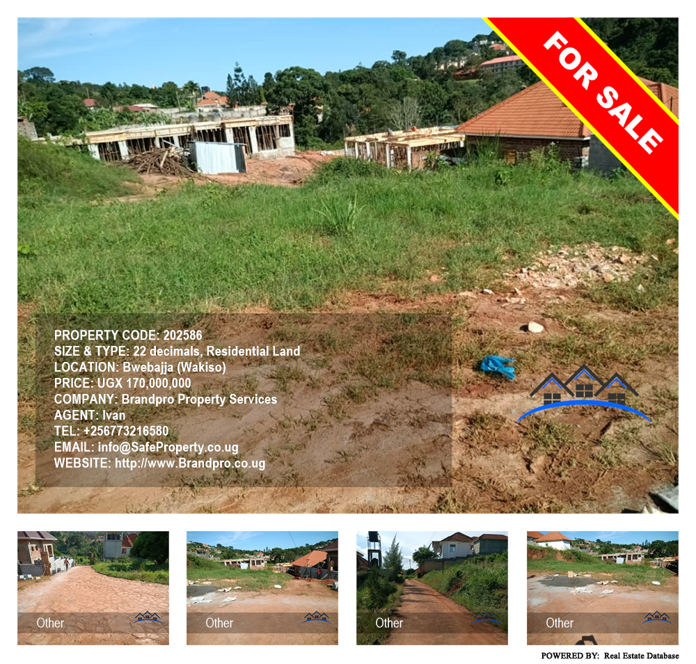 Residential Land  for sale in Bwebajja Wakiso Uganda, code: 202586