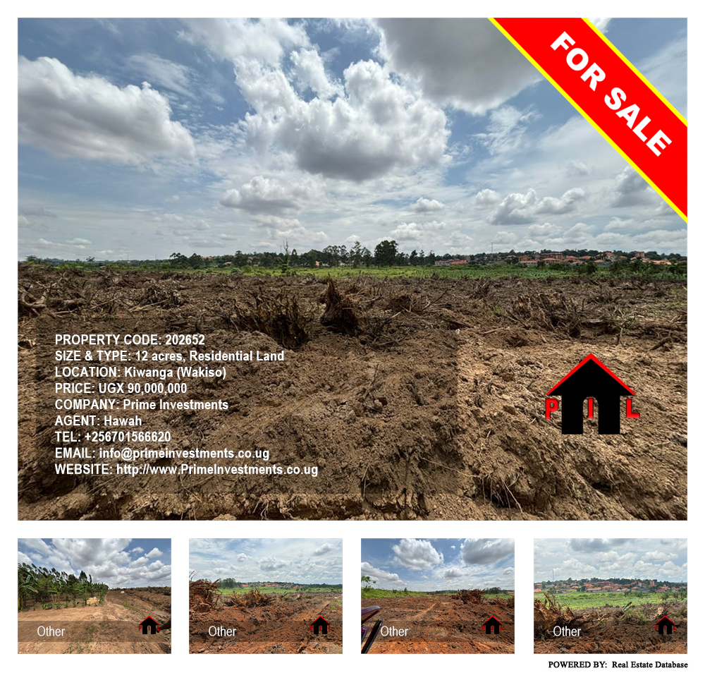 Residential Land  for sale in Kiwanga Wakiso Uganda, code: 202652