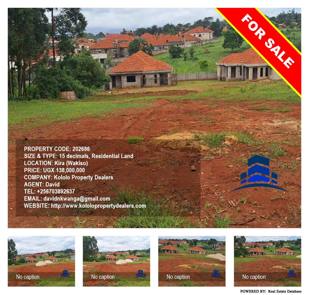 Residential Land  for sale in Kira Wakiso Uganda, code: 202686