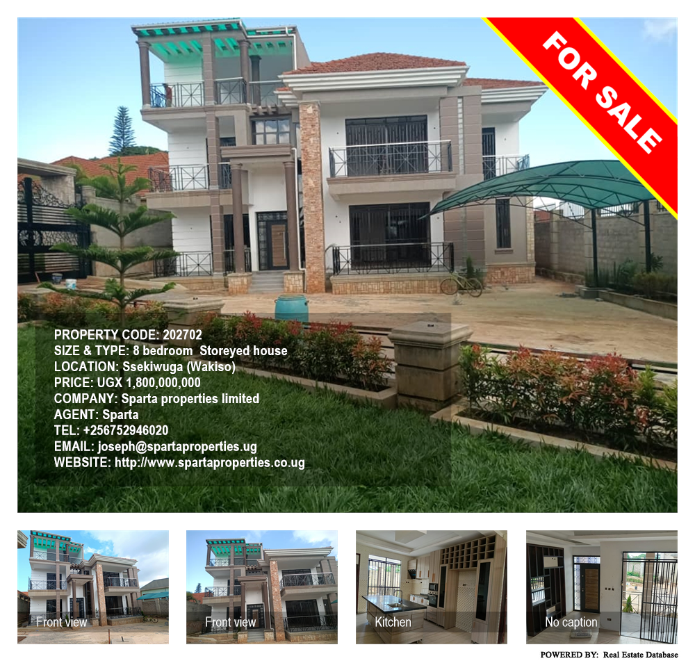 8 bedroom Storeyed house  for sale in Ssekiwuga Wakiso Uganda, code: 202702