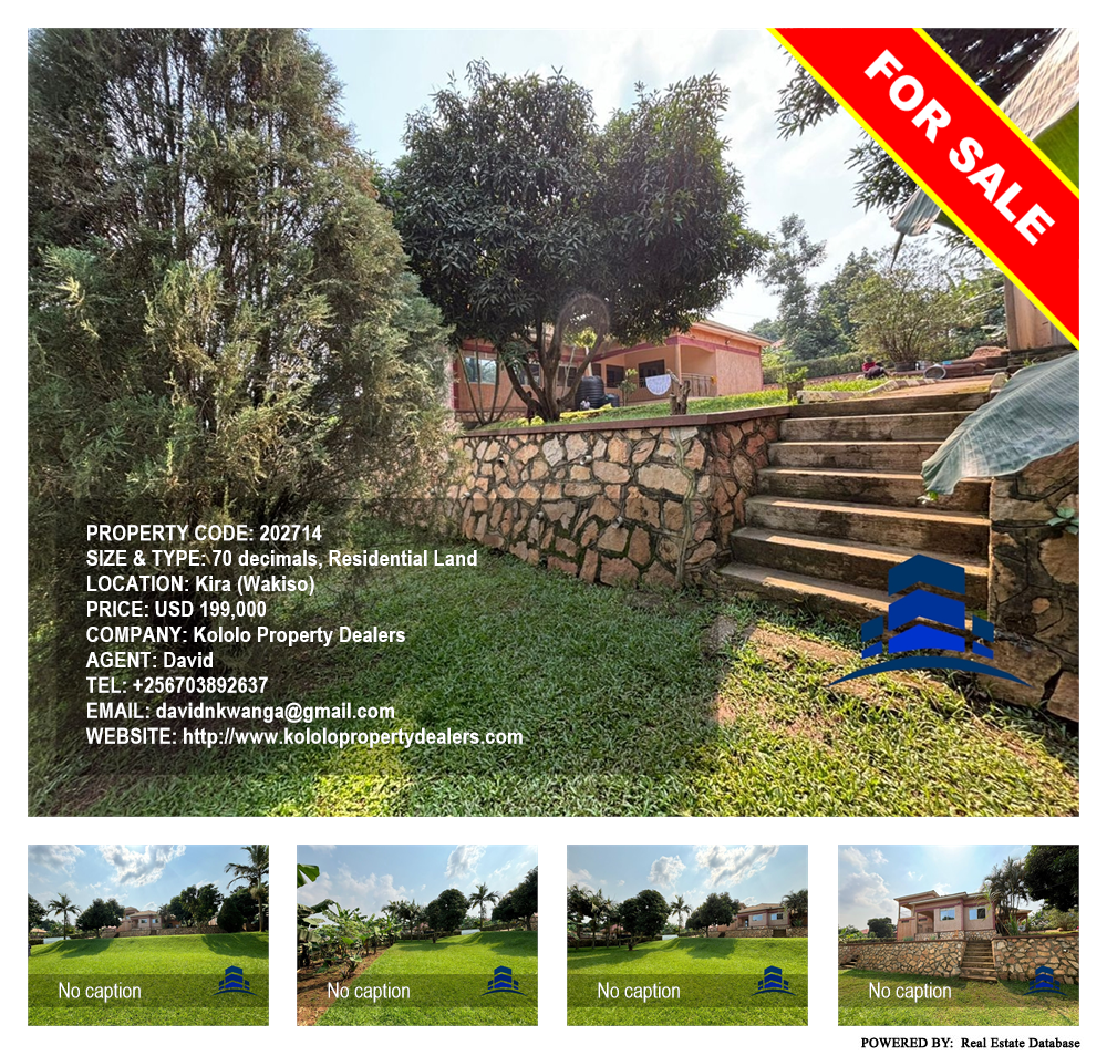 Residential Land  for sale in Kira Wakiso Uganda, code: 202714