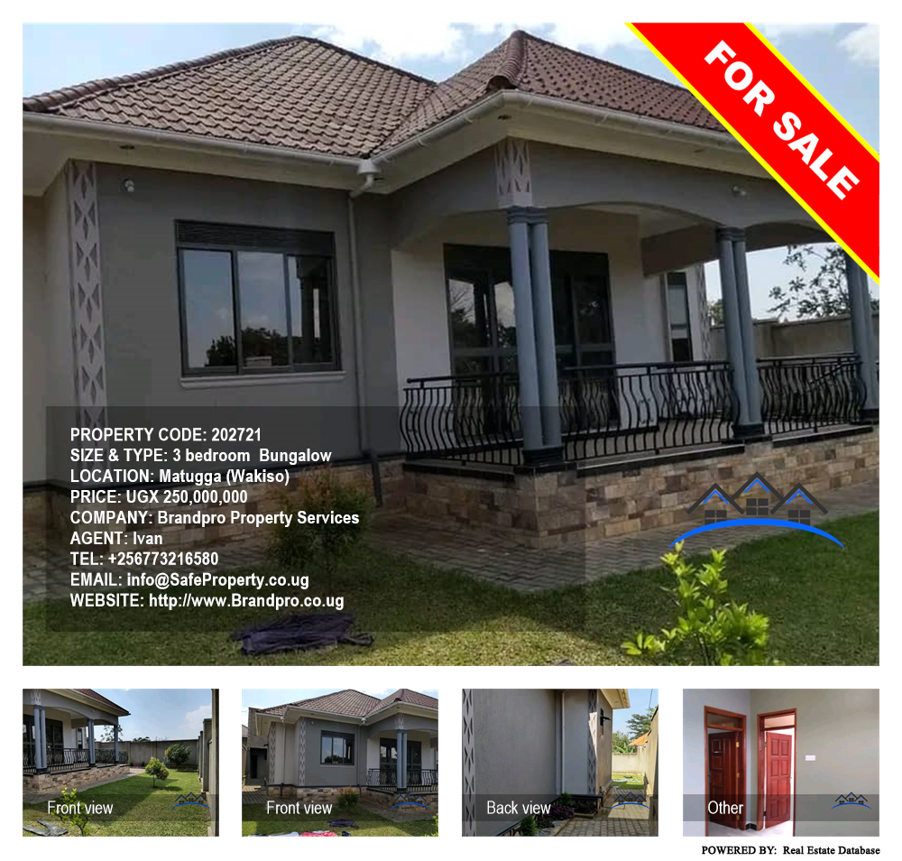 3 bedroom Bungalow  for sale in Matugga Wakiso Uganda, code: 202721