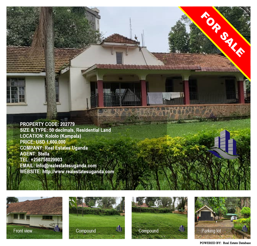 Residential Land  for sale in Kololo Kampala Uganda, code: 202779