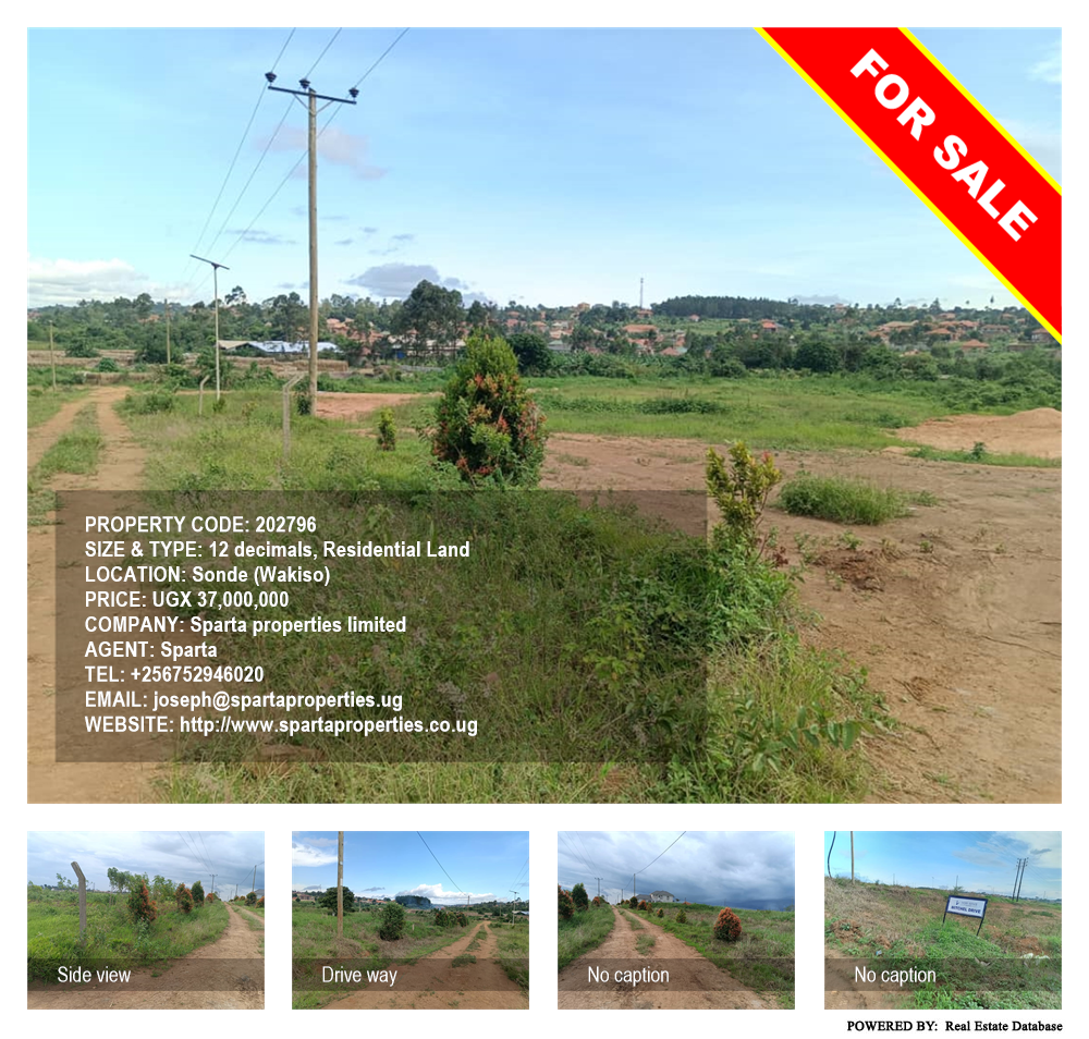 Residential Land  for sale in Sonde Wakiso Uganda, code: 202796