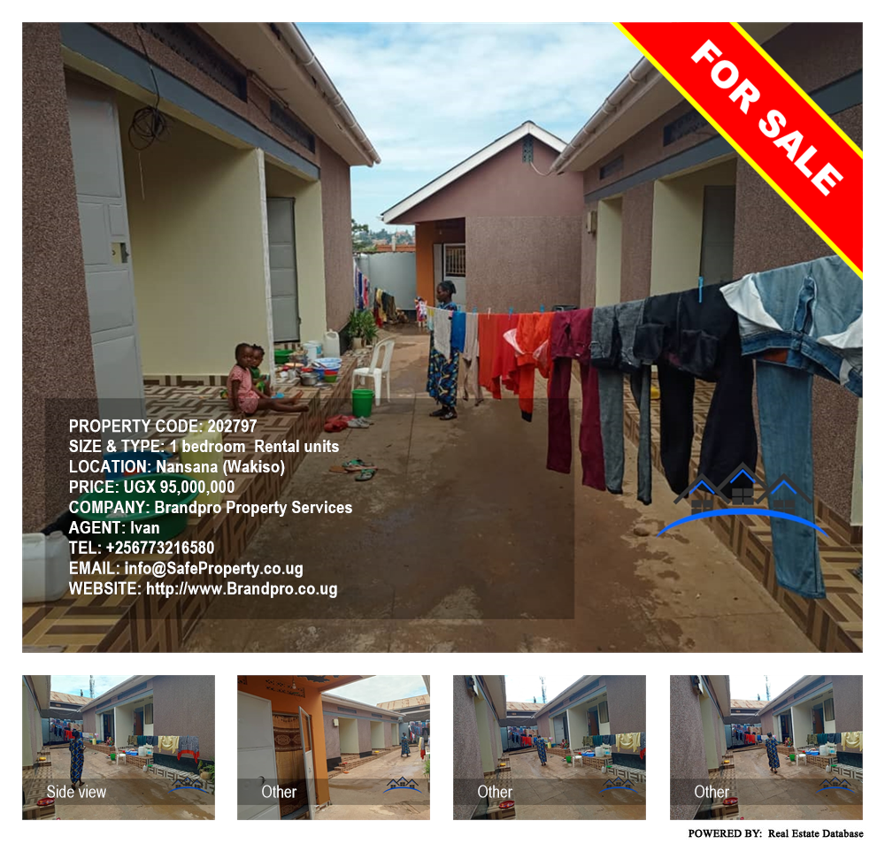 1 bedroom Rental units  for sale in Nansana Wakiso Uganda, code: 202797