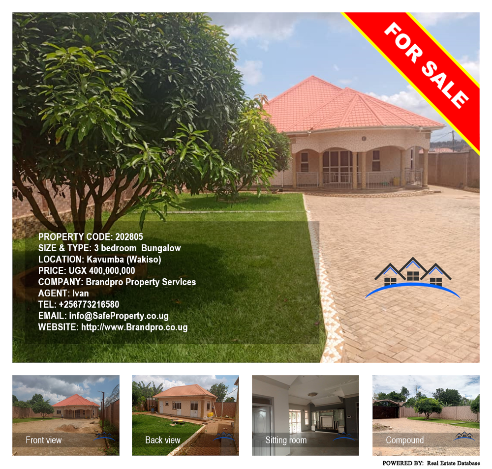 3 bedroom Bungalow  for sale in Kavumba Wakiso Uganda, code: 202805