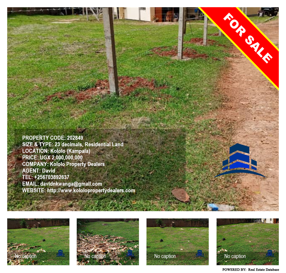 Residential Land  for sale in Kololo Kampala Uganda, code: 202849