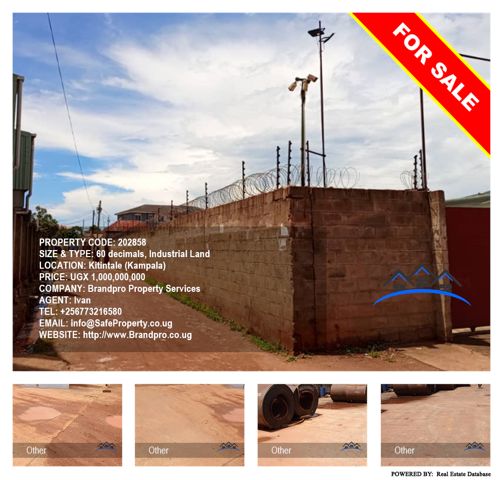 Industrial Land  for sale in Kitintale Kampala Uganda, code: 202858