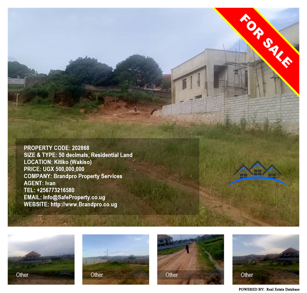 Residential Land  for sale in Kitiko Wakiso Uganda, code: 202868