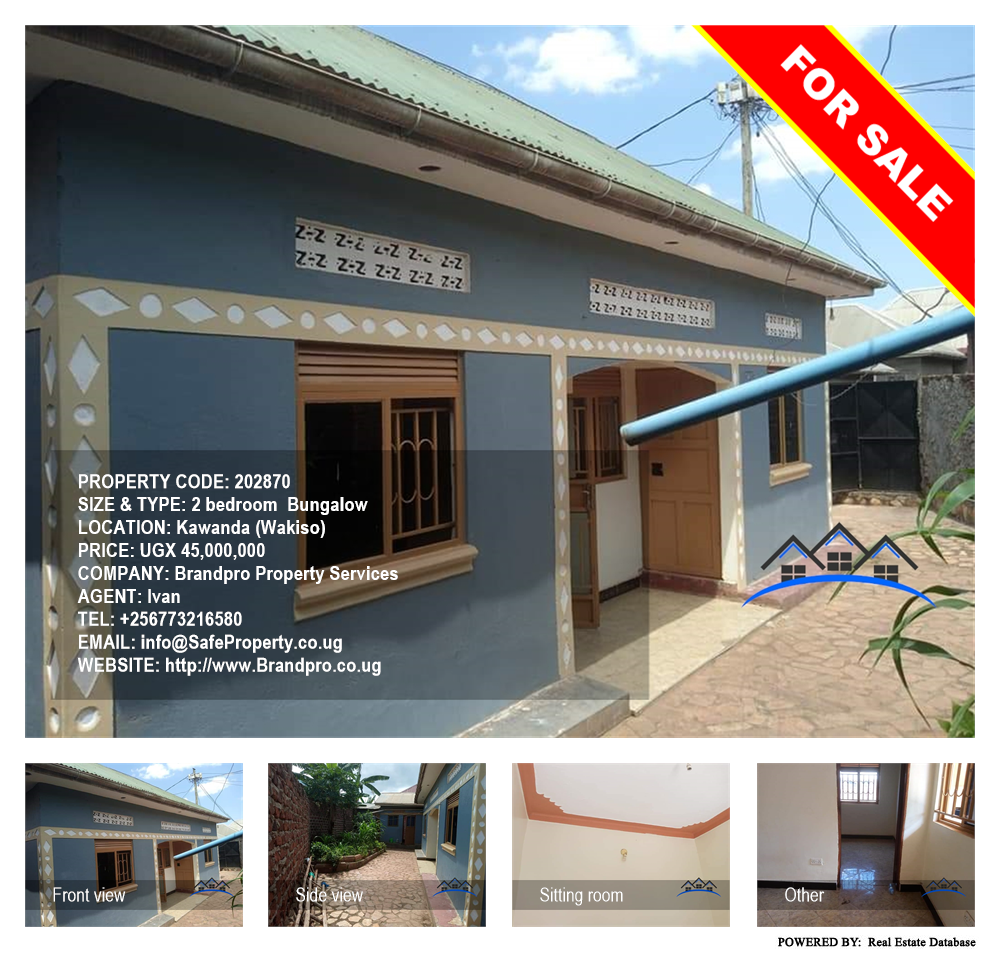 2 bedroom Bungalow  for sale in Kawanda Wakiso Uganda, code: 202870