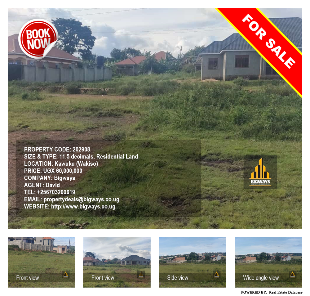 Residential Land  for sale in Kawuku Wakiso Uganda, code: 202908