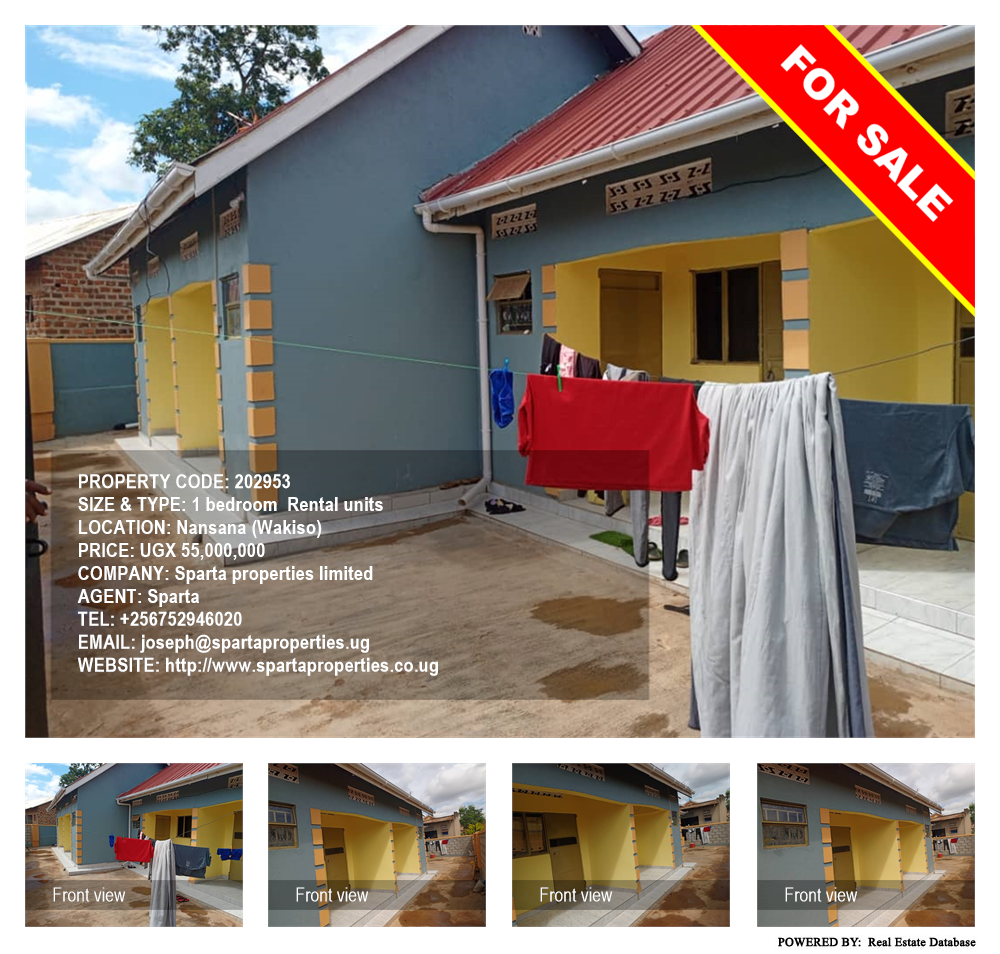 1 bedroom Rental units  for sale in Nansana Wakiso Uganda, code: 202953