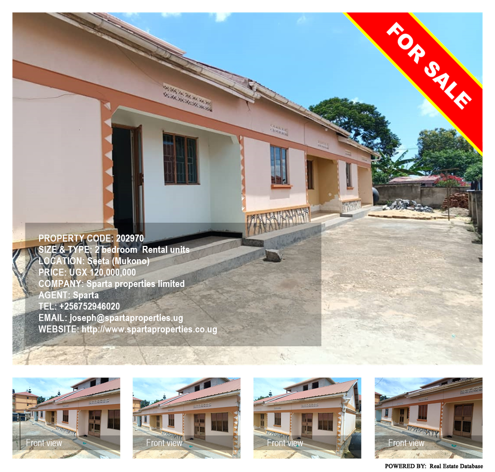2 bedroom Rental units  for sale in Seeta Mukono Uganda, code: 202970