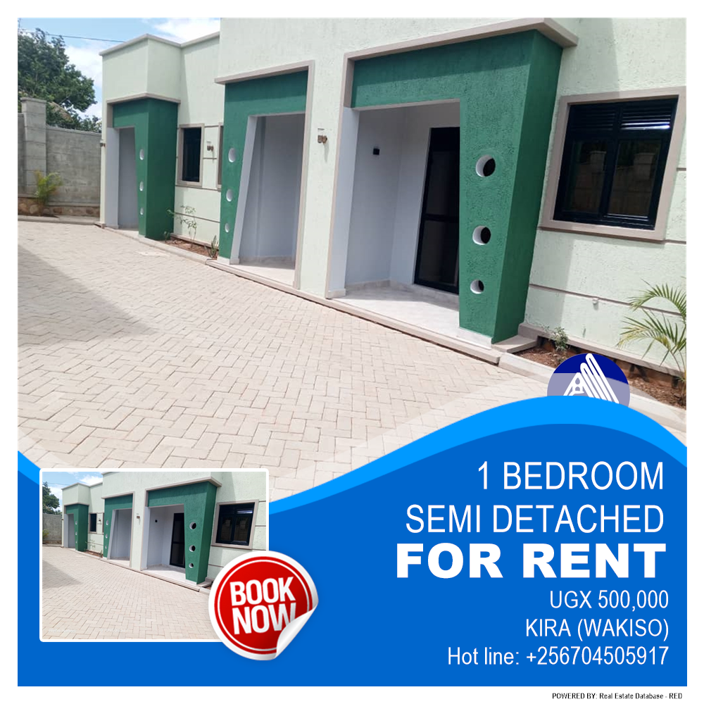 1 bedroom Semi Detached  for rent in Kira Wakiso Uganda, code: 203025