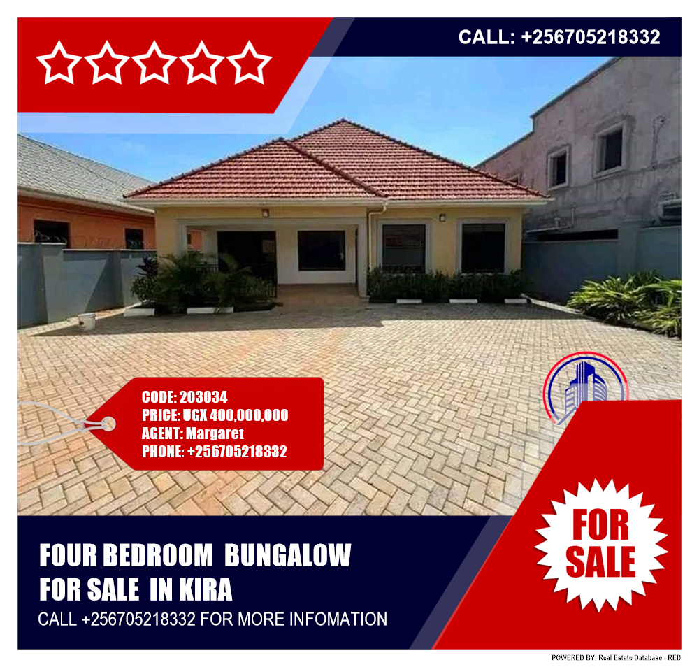 4 bedroom Bungalow  for sale in Kira Wakiso Uganda, code: 203034