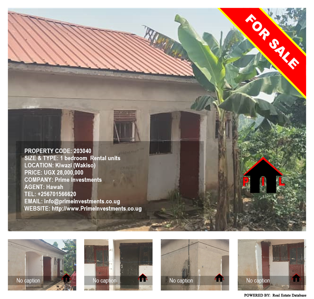 1 bedroom Rental units  for sale in Kiwazi Wakiso Uganda, code: 203040