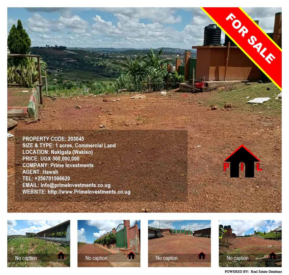 Commercial Land  for sale in Nakigala Wakiso Uganda, code: 203045