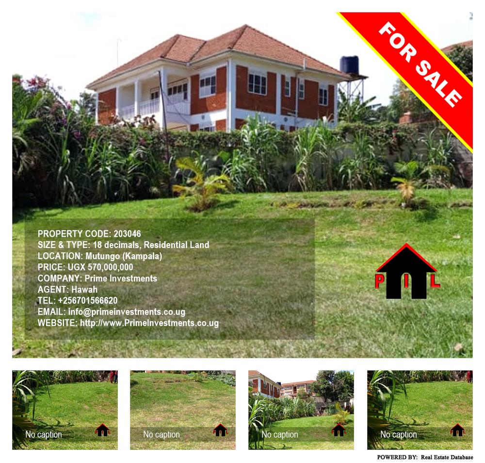 Residential Land  for sale in Mutungo Kampala Uganda, code: 203046