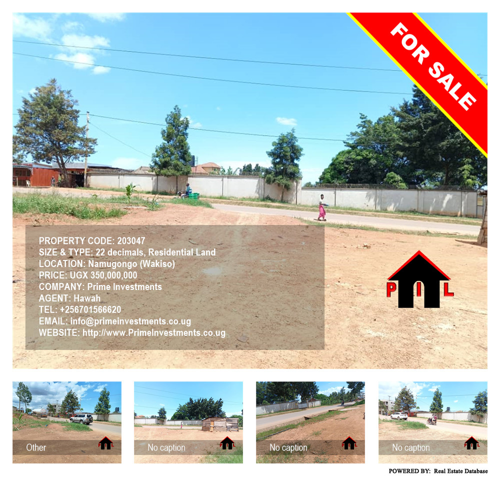 Residential Land  for sale in Namugongo Wakiso Uganda, code: 203047