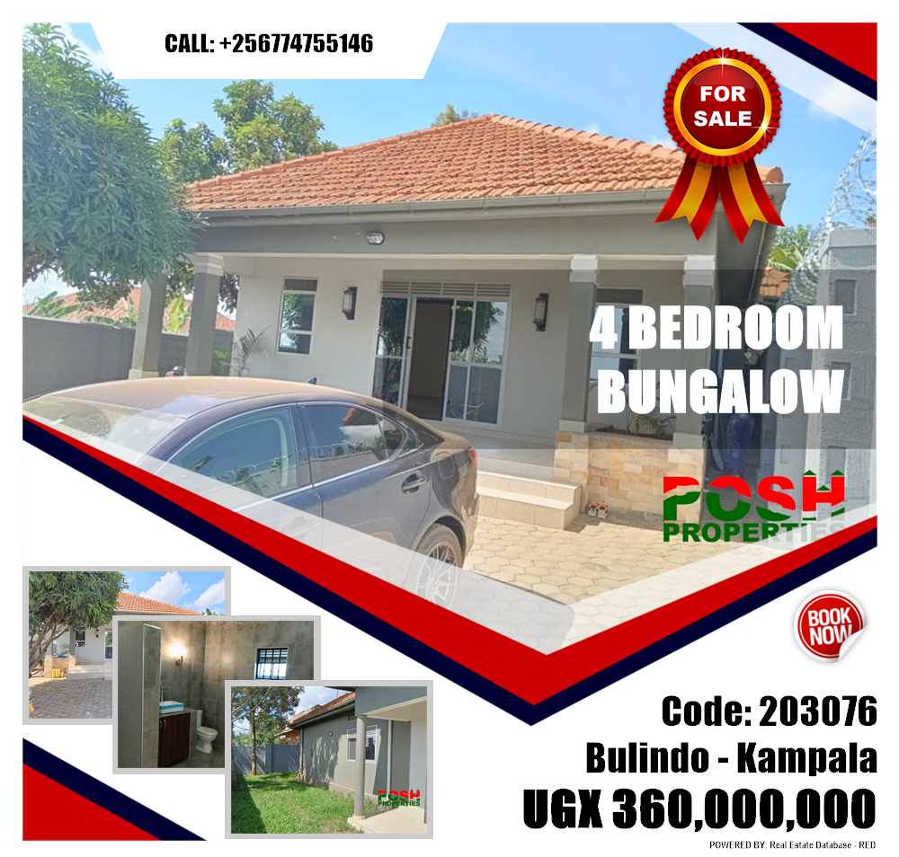 4 bedroom Bungalow  for sale in Bulindo Kampala Uganda, code: 203076