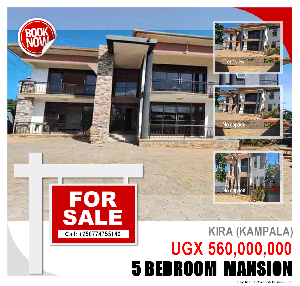 5 bedroom Mansion  for sale in Kira Kampala Uganda, code: 203079