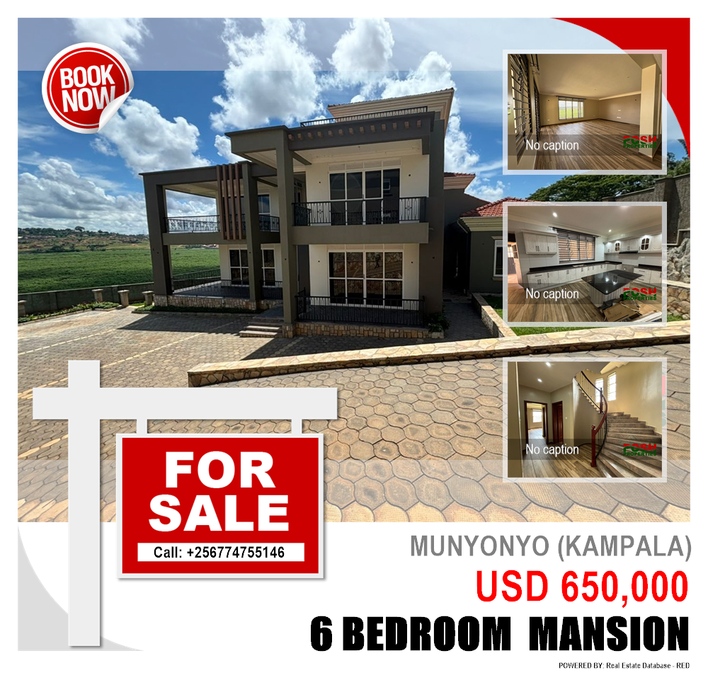 6 bedroom Mansion  for sale in Munyonyo Kampala Uganda, code: 203084
