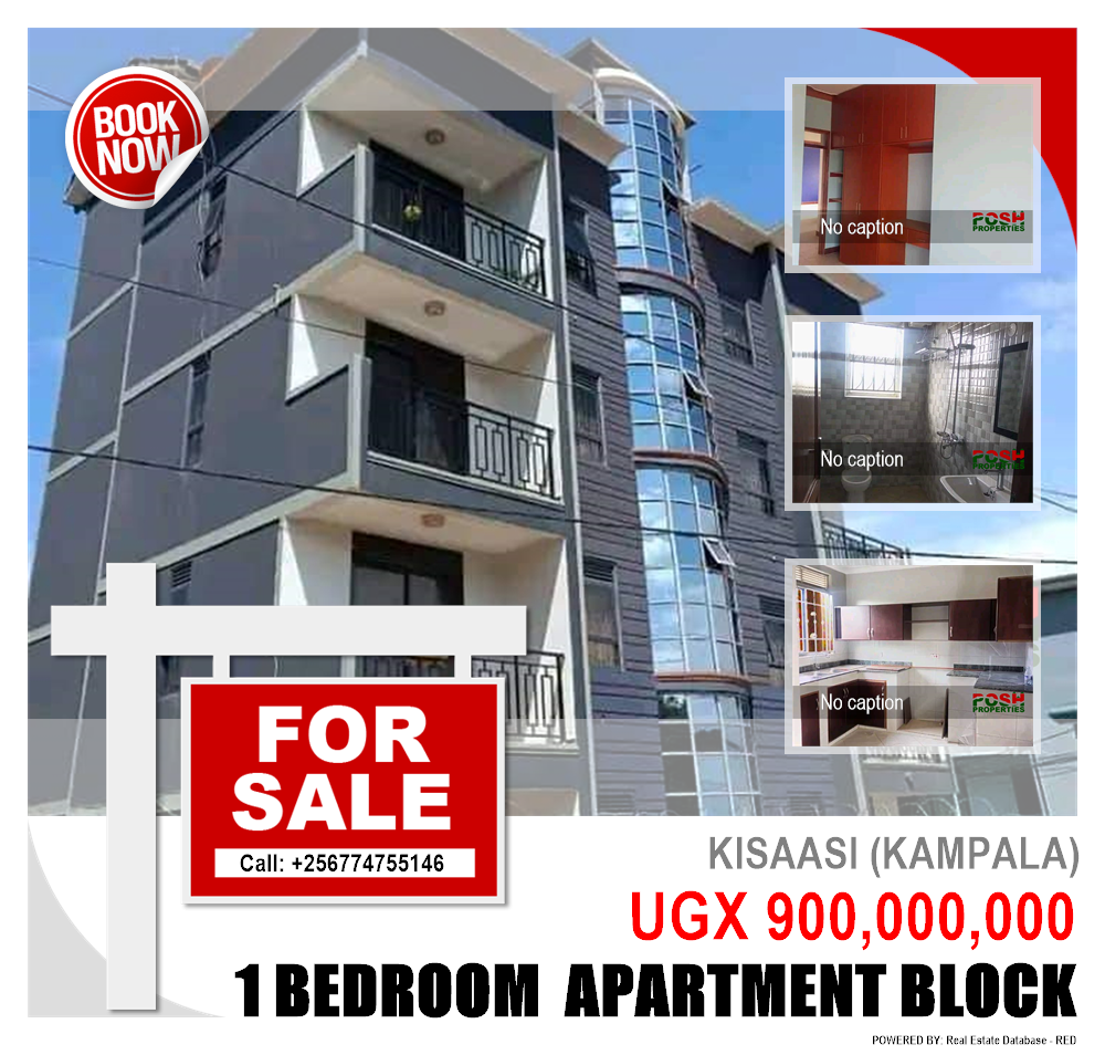 1 bedroom Apartment block  for sale in Kisaasi Kampala Uganda, code: 203086