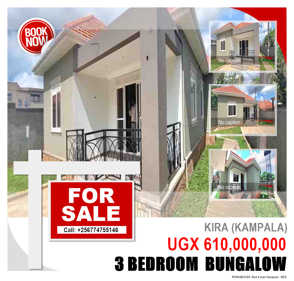 3 bedroom Bungalow  for sale in Kira Kampala Uganda, code: 203094