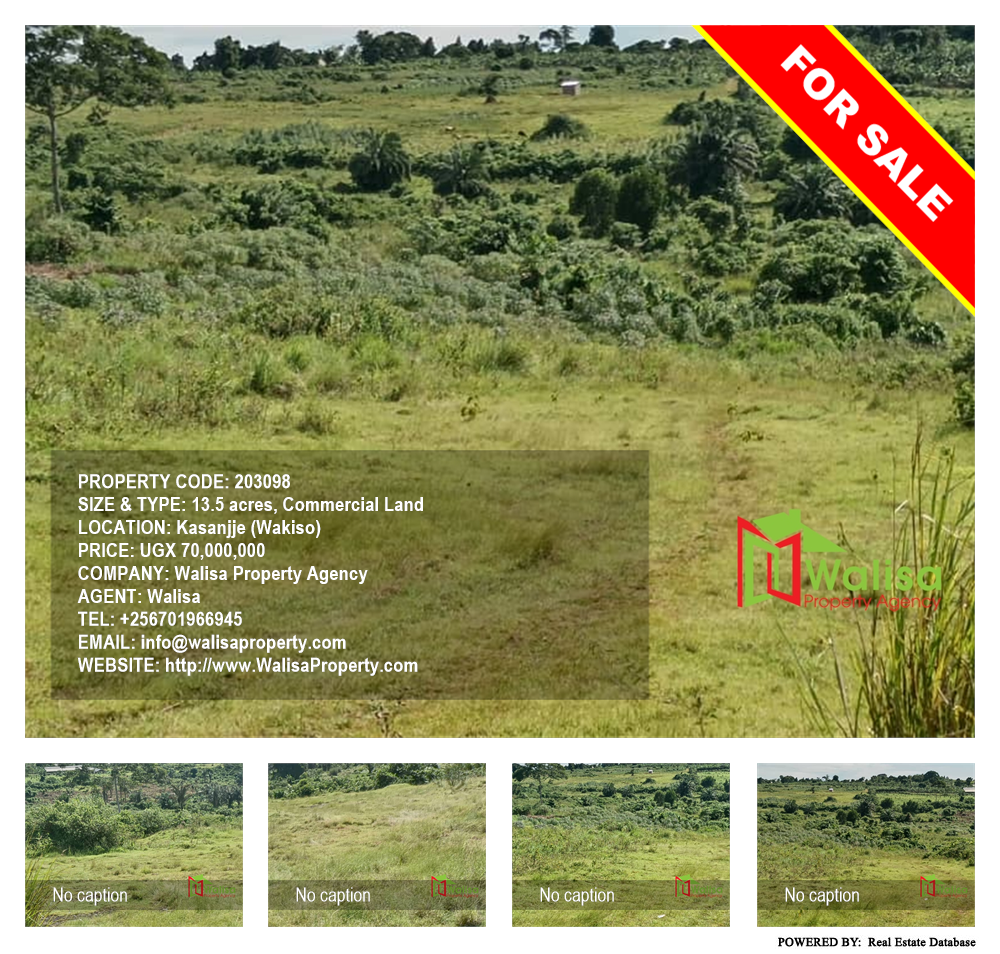 Commercial Land  for sale in Kasanjje Wakiso Uganda, code: 203098