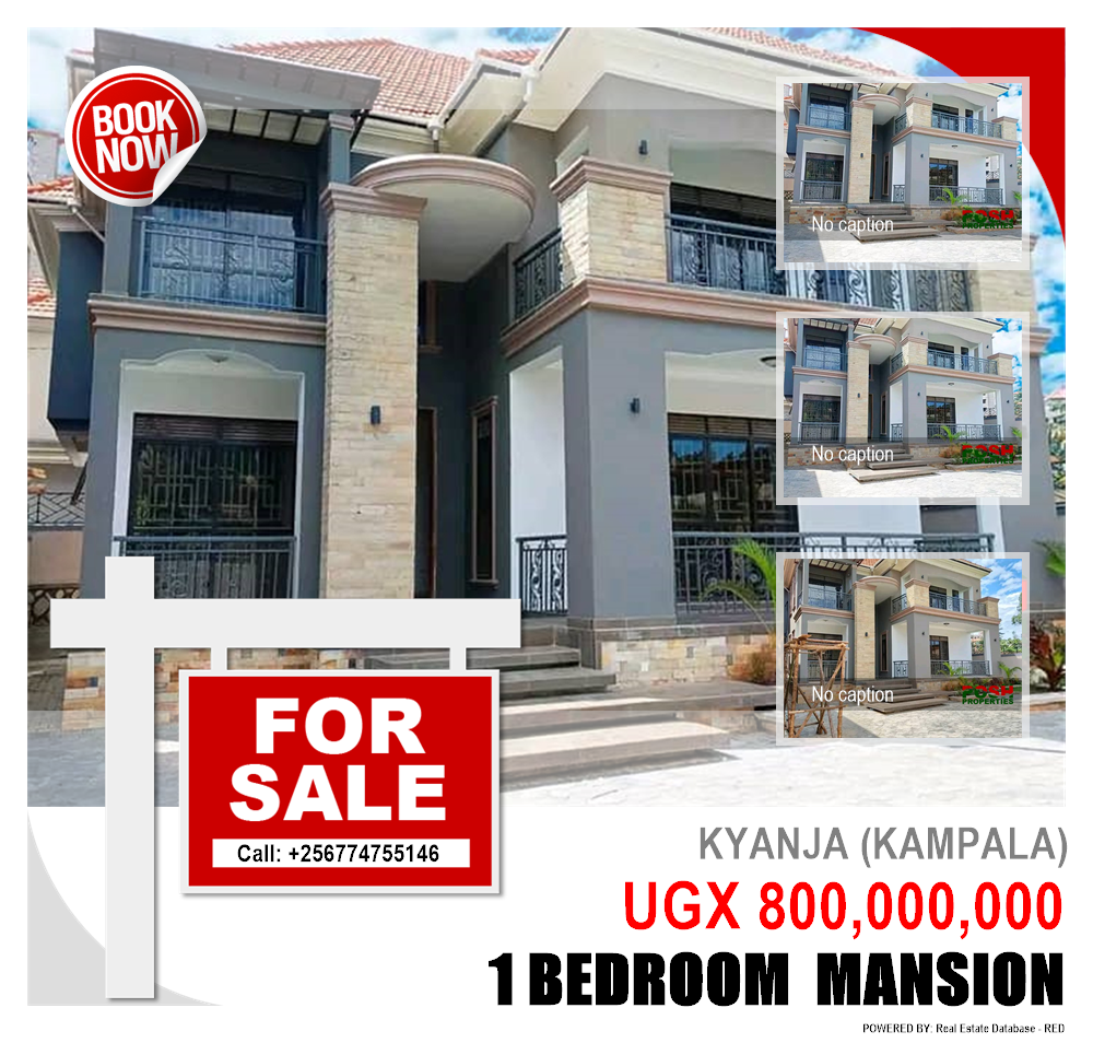 1 bedroom Mansion  for sale in Kyanja Kampala Uganda, code: 203102