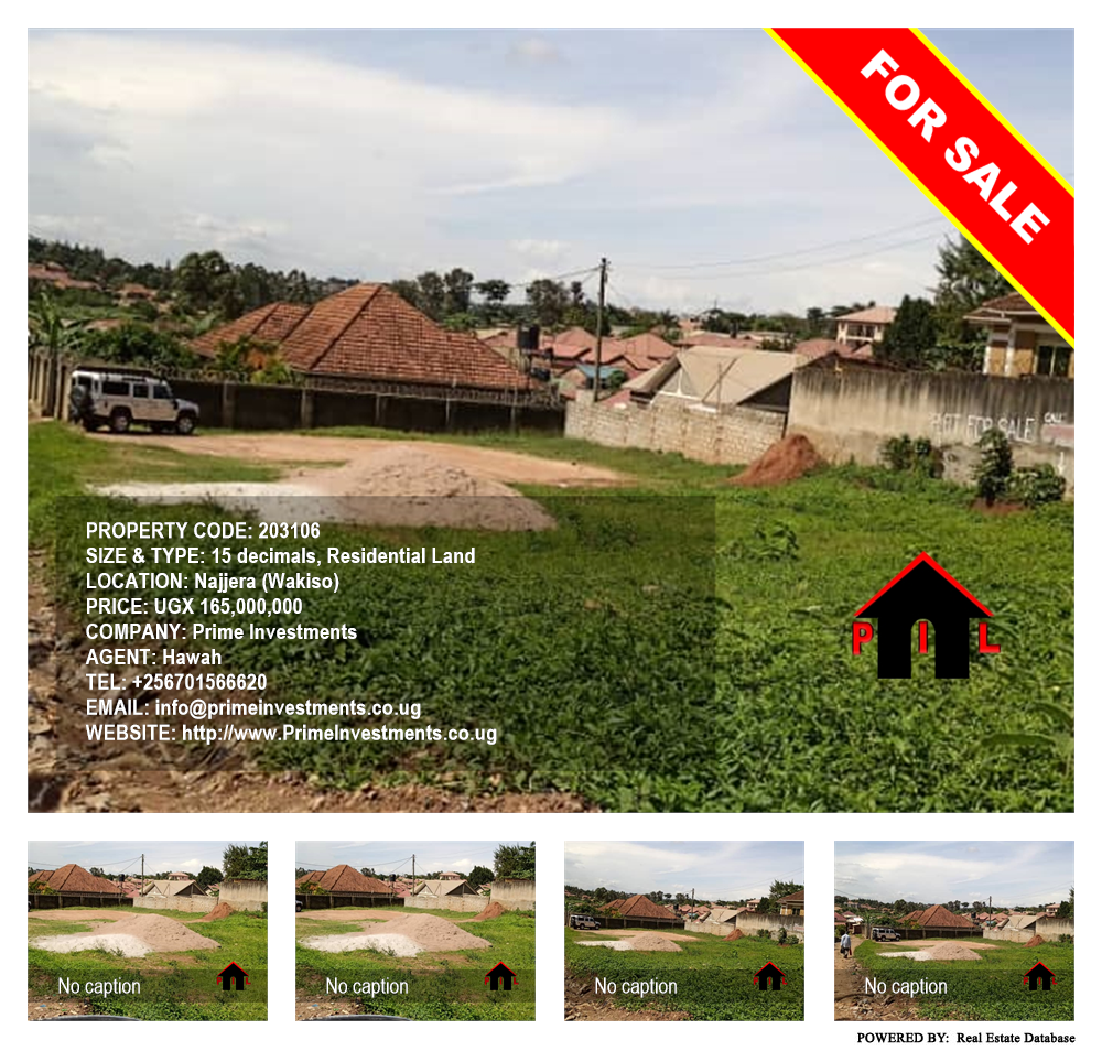 Residential Land  for sale in Najjera Wakiso Uganda, code: 203106