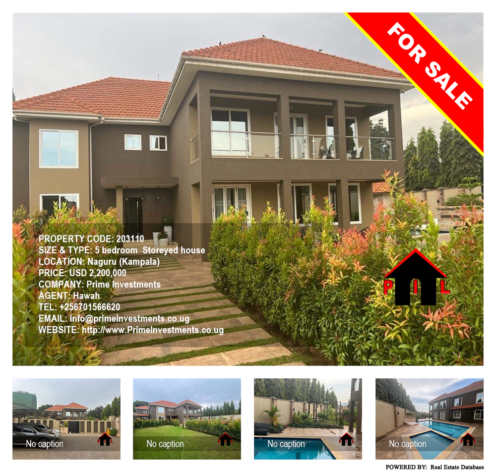 5 bedroom Storeyed house  for sale in Naguru Kampala Uganda, code: 203110
