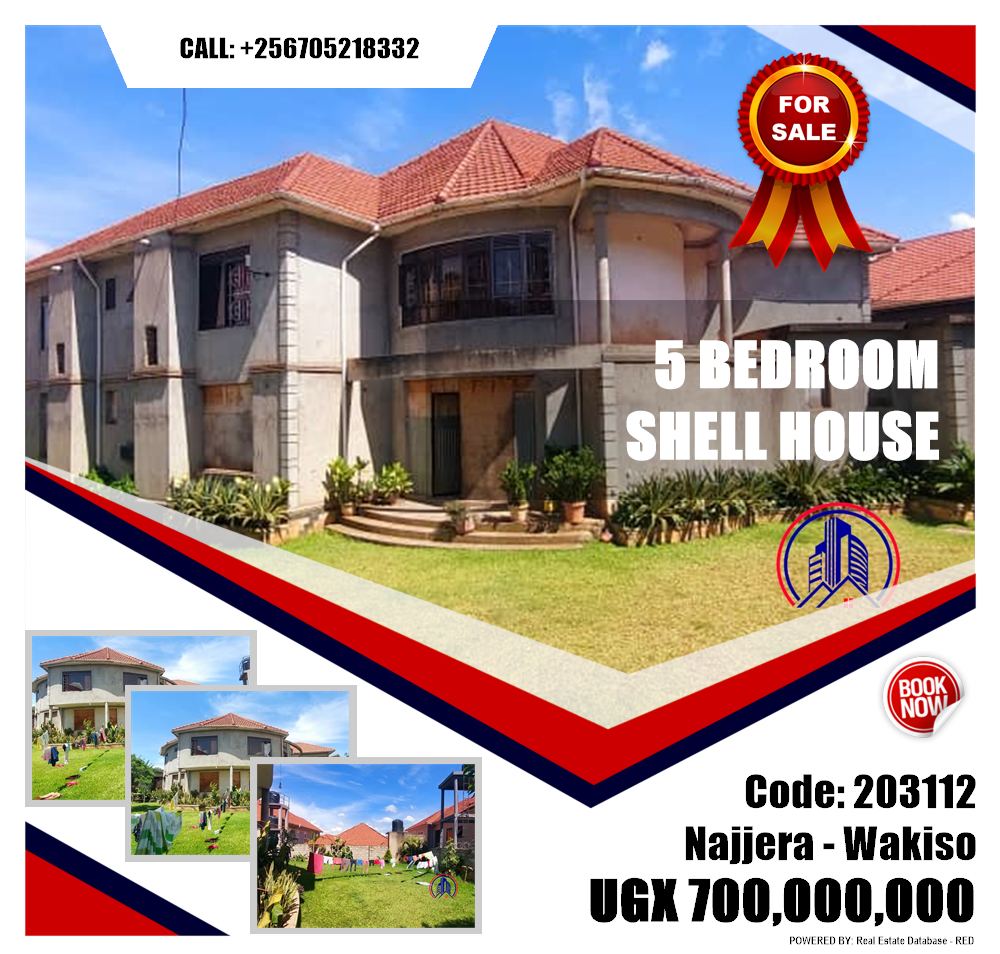 5 bedroom Shell House  for sale in Najjera Wakiso Uganda, code: 203112