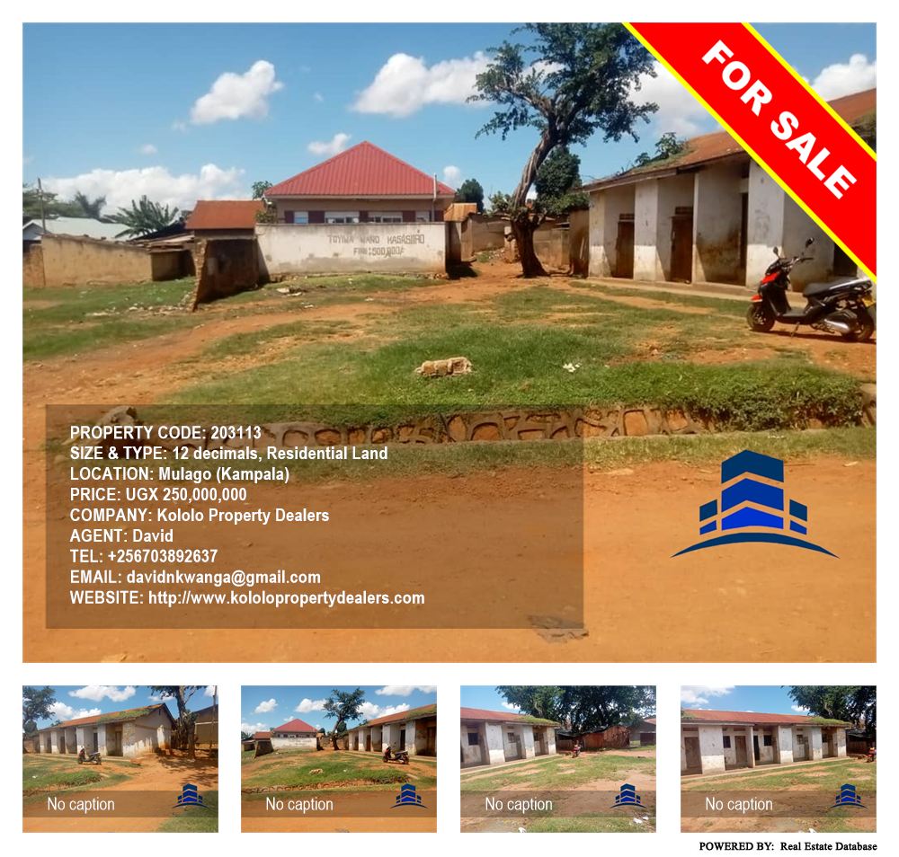 Residential Land  for sale in Mulago Kampala Uganda, code: 203113