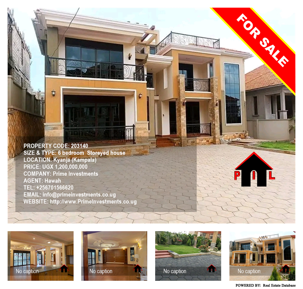 6 bedroom Storeyed house  for sale in Kyanja Kampala Uganda, code: 203140