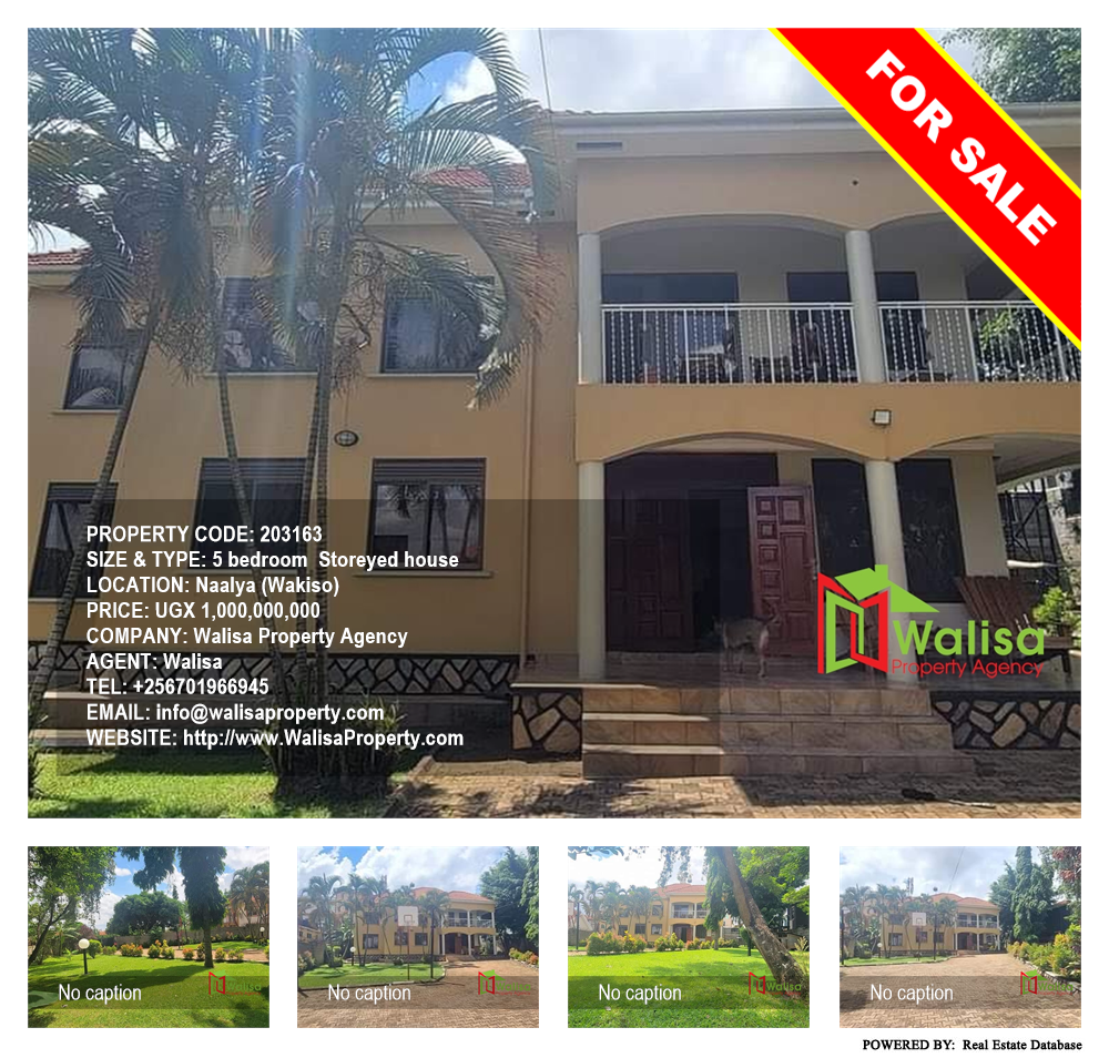 5 bedroom Storeyed house  for sale in Naalya Wakiso Uganda, code: 203163