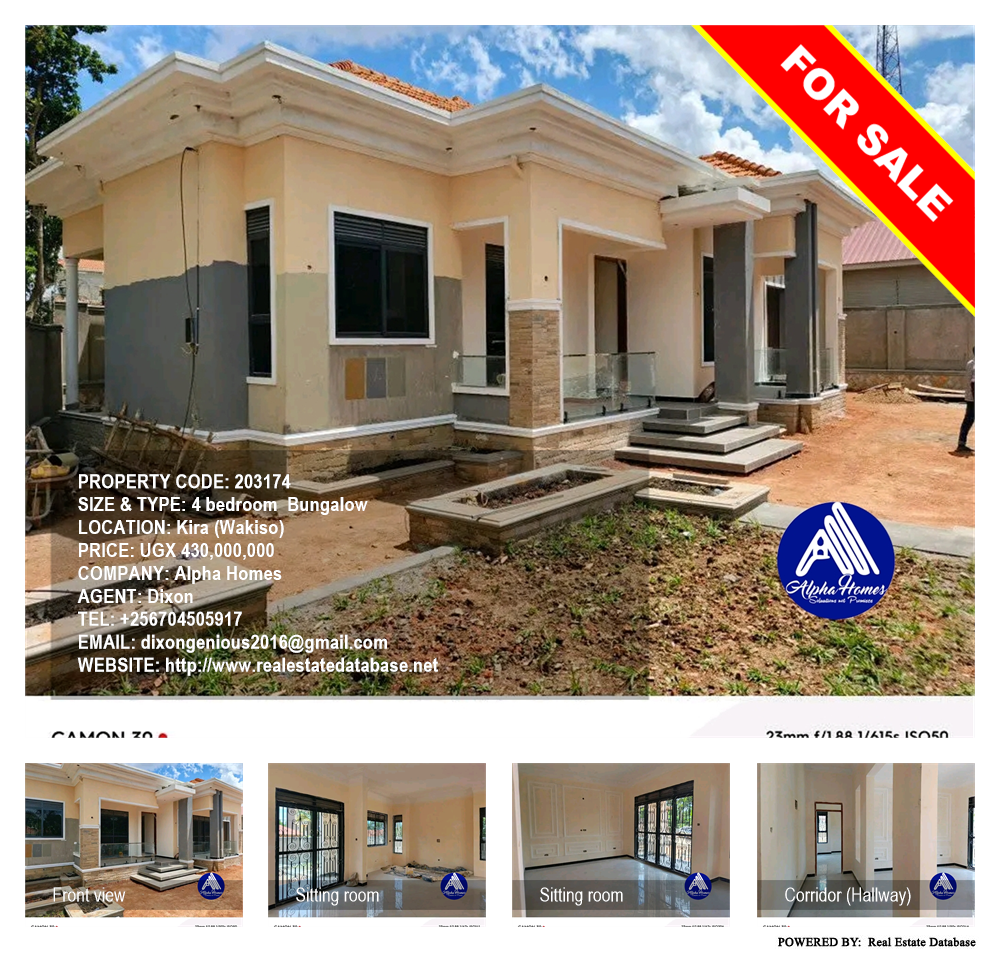4 bedroom Bungalow  for sale in Kira Wakiso Uganda, code: 203174