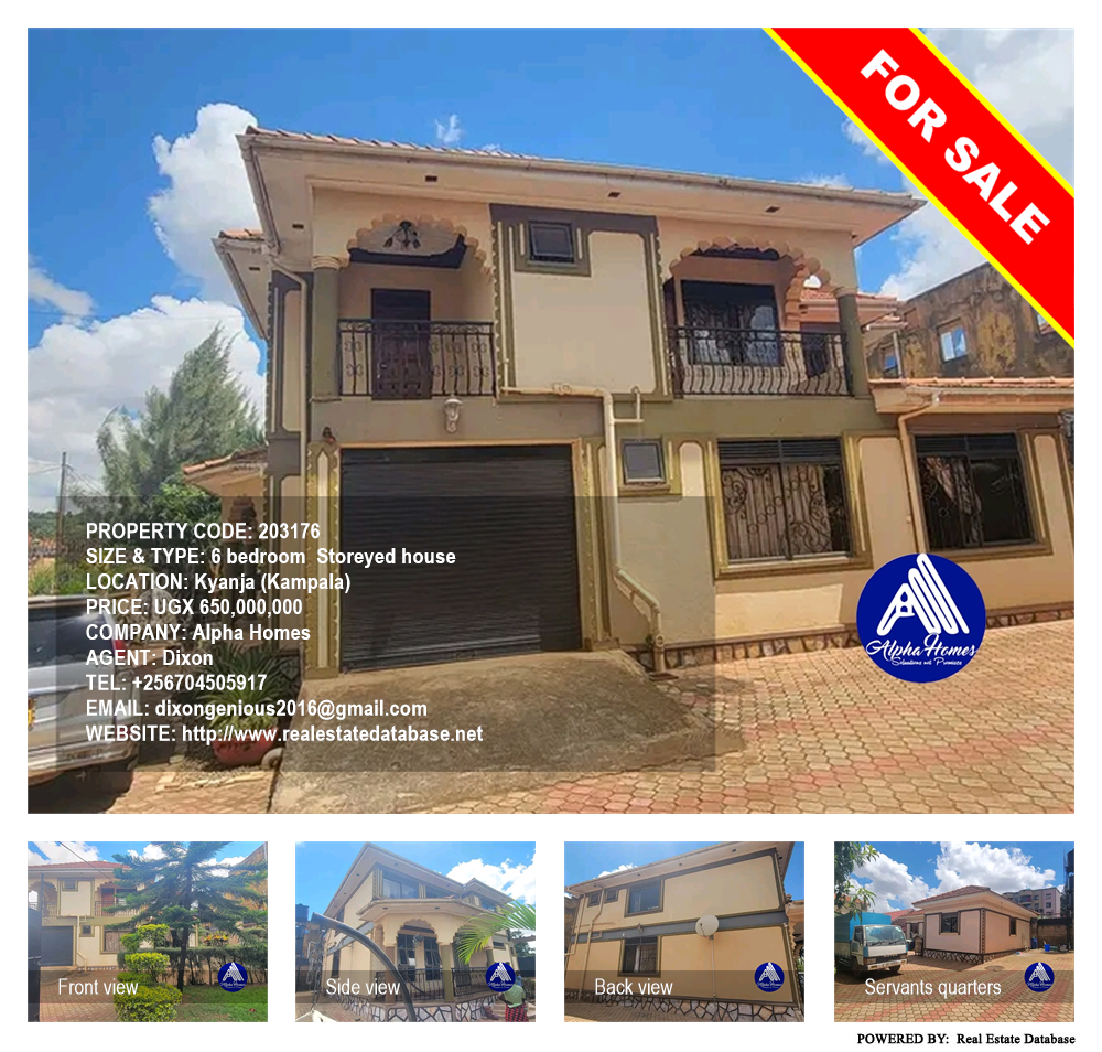6 bedroom Storeyed house  for sale in Kyanja Kampala Uganda, code: 203176