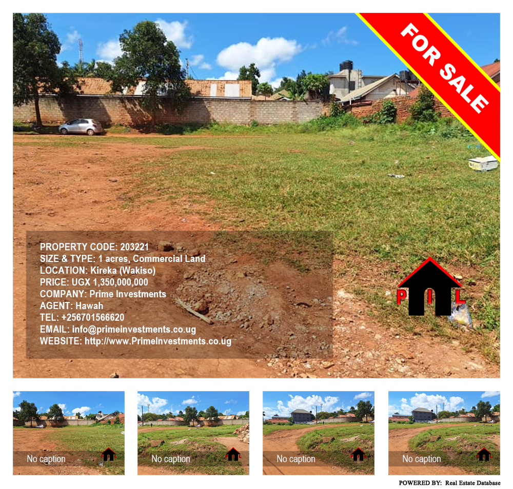 Commercial Land  for sale in Kireka Wakiso Uganda, code: 203221