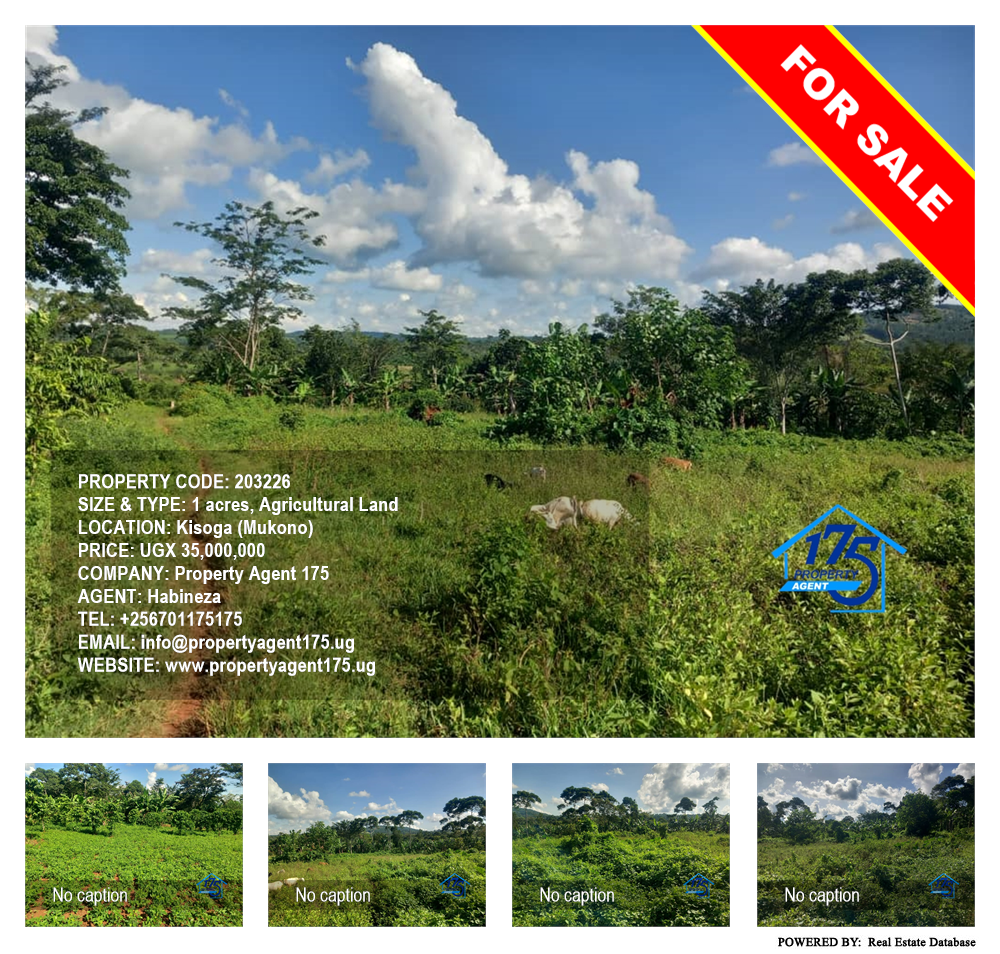 Agricultural Land  for sale in Kisoga Mukono Uganda, code: 203226